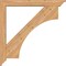 Ekena Millwork Westlake Traditional Smooth Bracket w/ Offset Brace, Western Red Cedar, 5 1/2"W x 40"D x 40"H BKT0604X40X40WTL01SWR - alternate 2